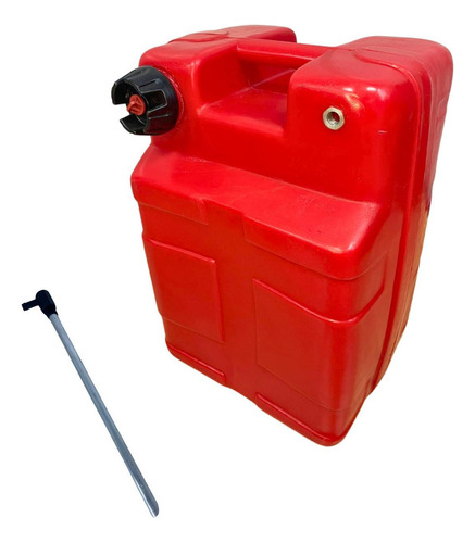 Tanque De Combustível 30 Litros Vermelho Vertical Pescador