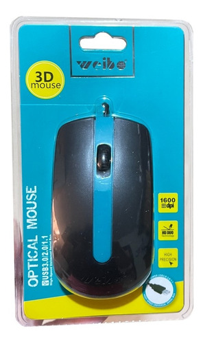 Mouse Weibo Con Cable Usb 1600dpi Raton Alambrico