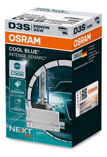 Lâmpada Osram Xenon Cool Blue Intense Xenarc D3s 6200k 35w