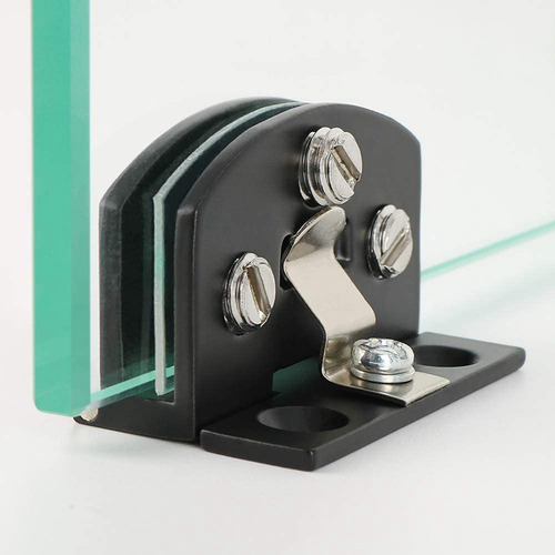 Vitrina Vitrina De Cristal Con Bisagras Para Puertas, 2 Pare