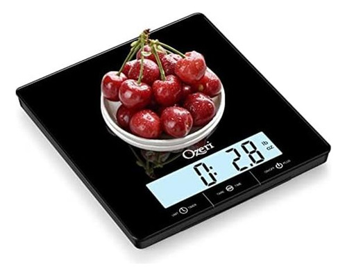 Ozeri Touch Iii 22 Lbs (10 Kg) Escala De Cocina En Vidrio Y