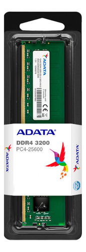 Memoria Dimm Adata, Ddr4 Pc4-25600 (3200mhz), 8gb.