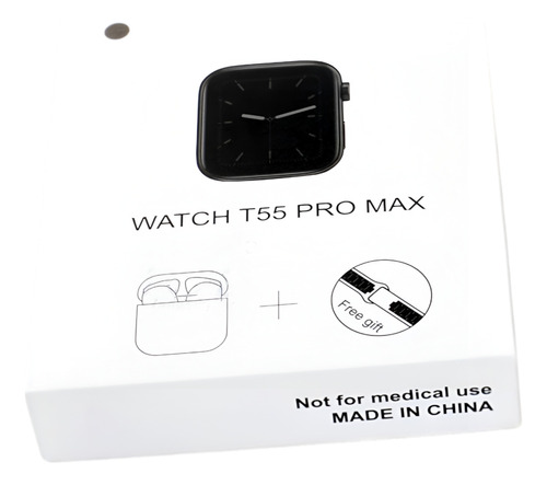 Reloj Inteligente T55 Pro Max + Audífonos Tactil Deportivo 