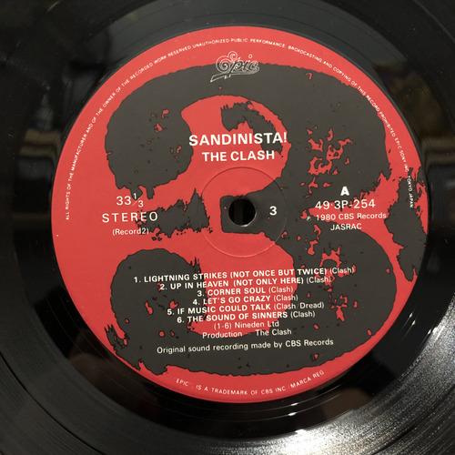 The Clash - Sandinista! Lp Triplo Edição Japonesa Com Obi