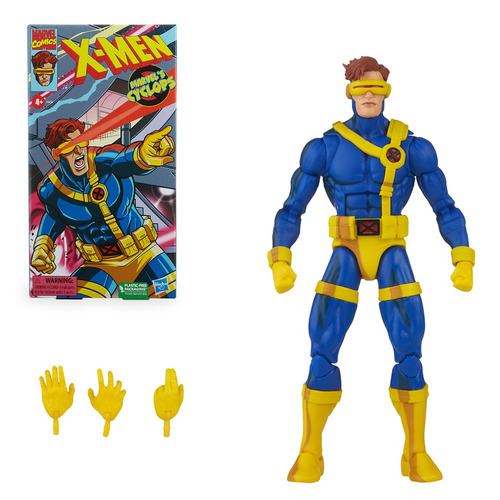 Boneco animado de Cyclops Hasbro da Marvel Legends X-men
