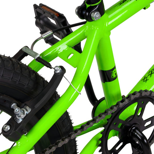 Bicicleta Bmx Pro-x Série 1 Aro 20 Aero Freio V-brake Cor Verde/Preto