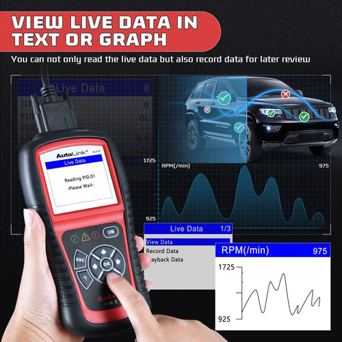 Escáner Autolink Al519 Obd2, Modo Mejorado 6, Herramie...