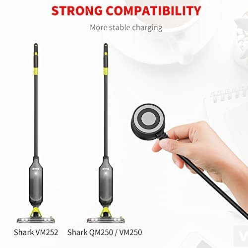 Cargador Shark Vacmop Vm252 - Repuesto Vm252c Vm251 Qm250
