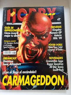 Revista Hobby Consolas Portada Carmageddon Poster Zelda
