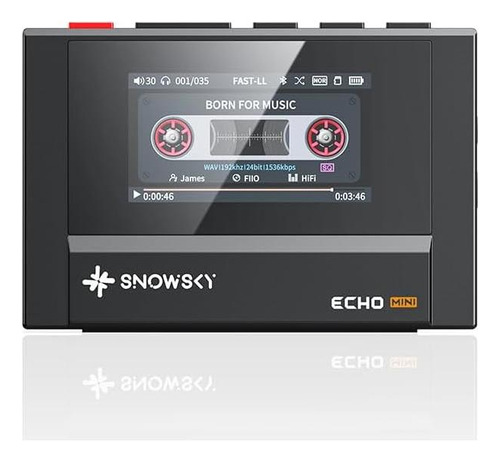Reproductor Mp3 Fiio Echo Mini Bluetooth 5.3 8gb Negro
