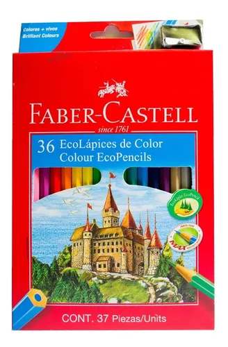 Set lápices de colores Faber-Castell hexagonal 12 piezas