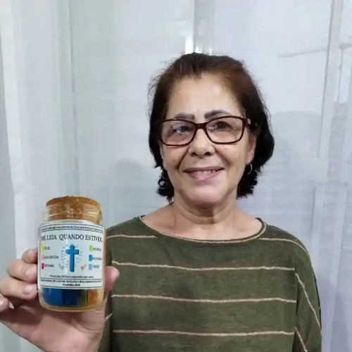 1 Pote De Esperança Com Caixa De Mdf