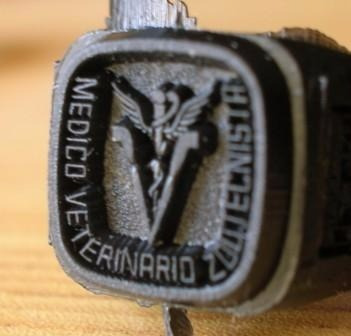 Anillo Graduación Médico Veterinario Zootecnista Plata .925