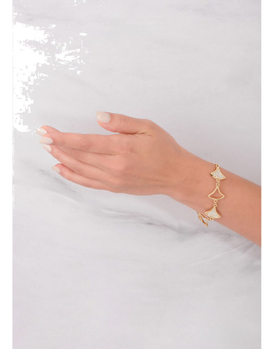 Pulsera Nice En Con 7 Dijes En Forma De Triángulo