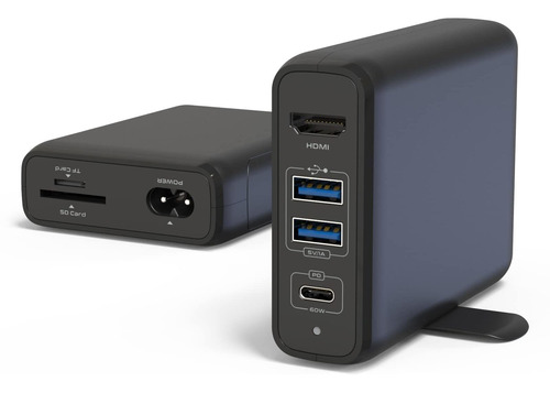 Cargador Usb Hub 65 Estacion 6 1 Hdmi Lector Sd Tf Pd 2