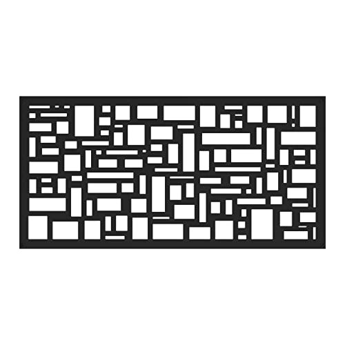 Panel De Pantalla Decorativa De Pizarra De 2'x4', Negro