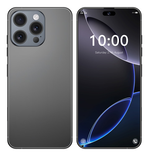 Android Celulares 4g I16 Pro Max 6.56 Pulgadas Barato Ram3gb Y Rom64gb Negro