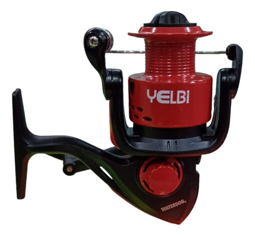 Reel Frontal Spinning Waterdog Yelbi 4001 Pejerrey Variada Color Rojo