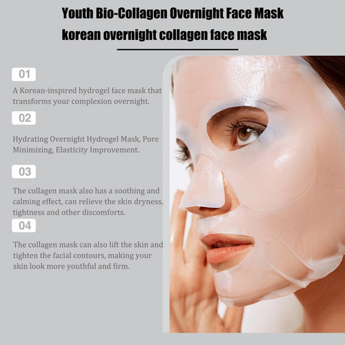 Mascarilla Facial Nocturna Youth Bio-collagen, Coreana Duran
