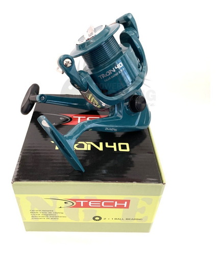 Imagen 8 de 10 de Reel Frontal Tech Tron 3 Rulemanes Pesca Pejerrey Spinning