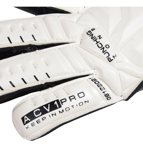 Imagen 4 de 7 de Guante De Portero Rinat Acv1 Pro Adulto Blanco Negro.
