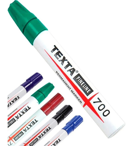 Caneta Marcador Cirurgico P/pele Texta 700 - Kit 3 Verde