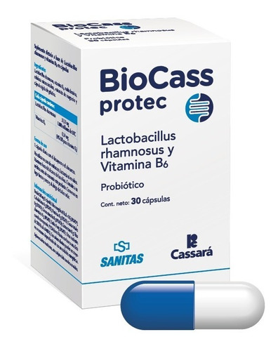 Imagen 1 de 8 de Biocass L R Protec Probioticos X 30 Capsulas Sistema Inmune