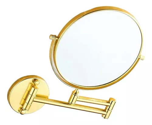 Espelho de maquiagem montado na parede de 8, espelho de aumento