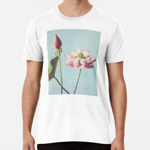 Remera Estampado De Loto Botánico Floral Oriental Japonés Al