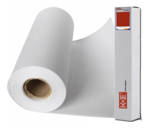 Rollo Papel Recubierto Mate Impresión Kronaline Ke036 Blanco N2 .61x25