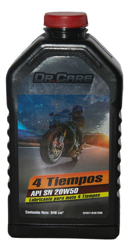 Aceite 4 Tiempos Para Moto Dr. Care, 1 L