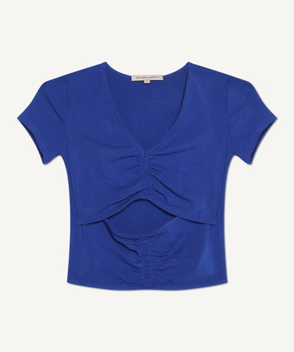 Camiseta Mujer Seven M/c Azul Viscosa 28095386-51373