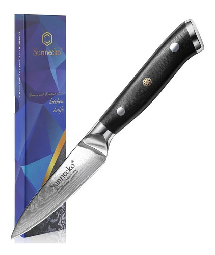 Cuchillo Para Fruta Japonés Damasco 73 Capas 89mm 3.5''