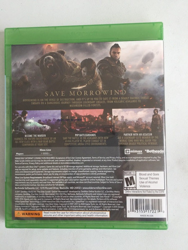 Videojuego Morrowind Online Xbox One Game10