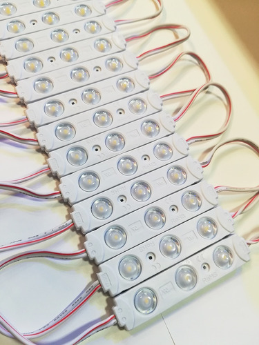 Imagen 4 de 8 de Modulos 2835 Led Azul Ip65 L Exterior 12v Ideal Carteleria!