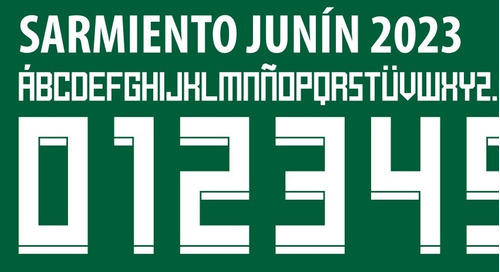 Tipografía Vectorizada Sarmiento De Junín 2023