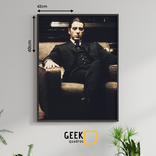 Quadro Decorativo Filmes O Poderoso Chefão( Al Pacino) 60x42