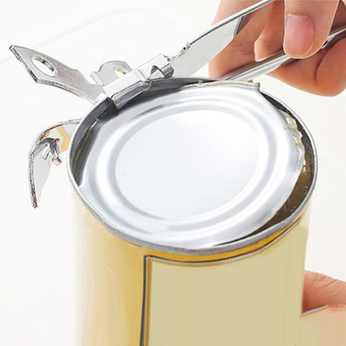 Abridor De Lata Manual De Aço Inoxidável Com Aperto De