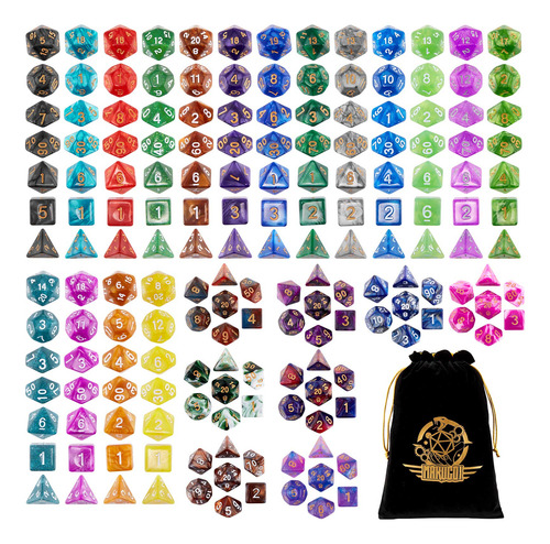 Juego De Dados Poliedricos 25 Piezas Para Dnd Y Rpg