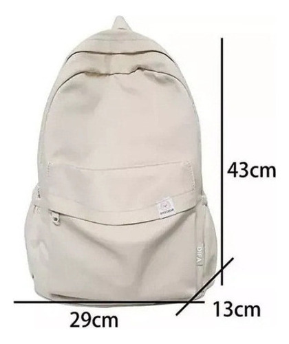 2023 Mochila Escolar De Colores Sólidos Y Sencillos For Niñas