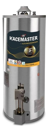 Termotanque multigas Kacemaster New Line Acero 90 LTS plateado