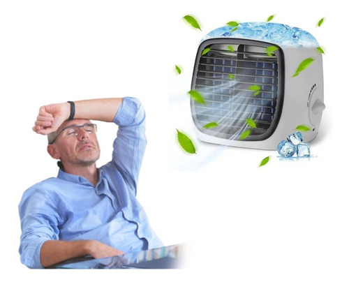 Imagen 1 de 8 de Ventilador 2 En 1 Humificador Purificador Y Difusor Esencias