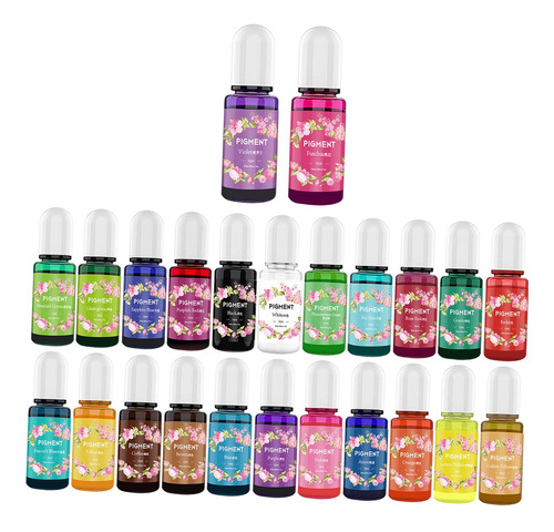 Resina Epoxi Pigmento Resina Colorante 10ml Tinte 24 Colores