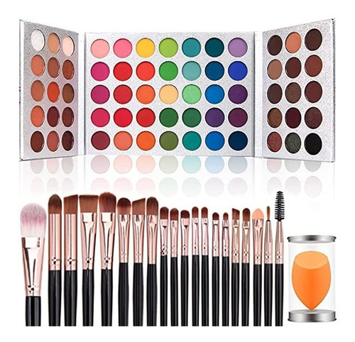 Paleta De Maquillaje De 65 Colores Mejorados Para Sombra De.