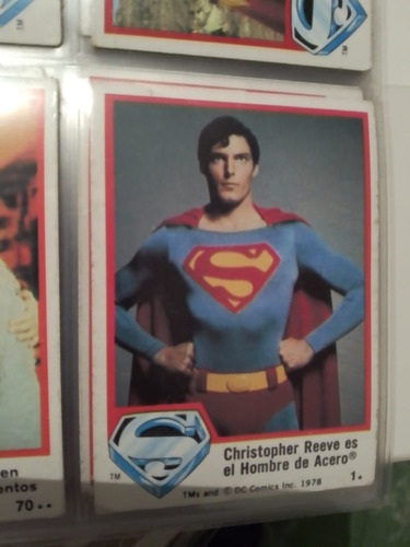 Tarjeta Superman Cristopher R Es El Hombre De Acero Dc 1978