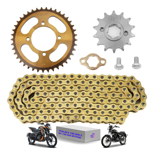 Kit Arrastre Sprock P/ Italika 200z/150z Rc 150/200 Sptfire