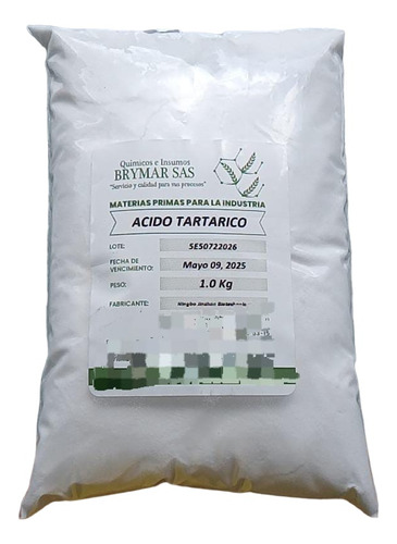 Acido Tartárico  Kg - Kg a $40000
