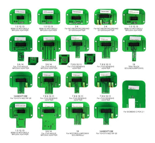 Imagen 2 de 6 de Kit 22 Adaptadores Bdm Para Soporte Ktag Kess Galletto