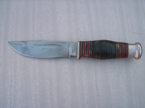 Antiguo Cuchillo Hoja 11,5 Sheffield England, Skinner Bowie