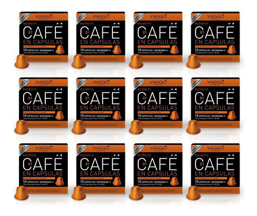 Café Cápsulas Aluminio Viaggio Espresso Ristretto X120u 